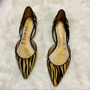 Sam Edelman Leopard & Cheetah Calf Hair Flats